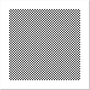 Small, black dots in flat rows Posters and Art